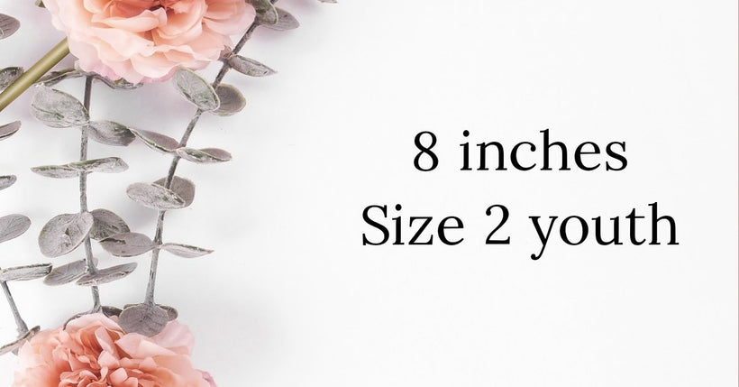 Size 2 Youth, 8 inches