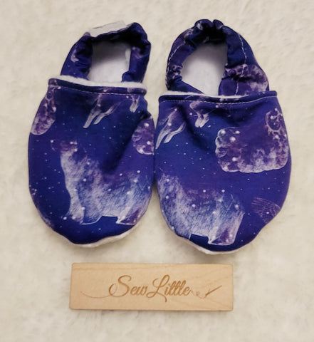 Constellation Animals - Size 6.5 toddler, 12 to 18 month slippers