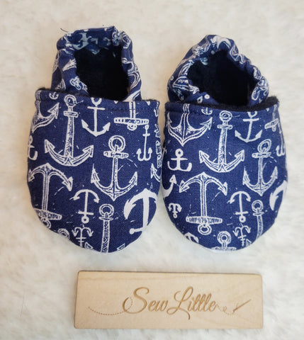 Anchor - Size 2.5 baby, 3 to 6 month slippers