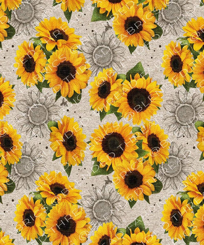 Custom Order Slippers - Sunflowers