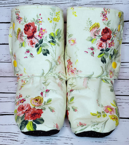 Vintage Floral - Size 2 Youth Booties