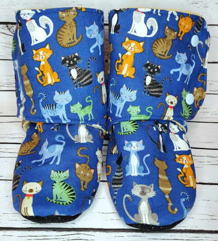 Blue Cat - Size 1 Youth Booties