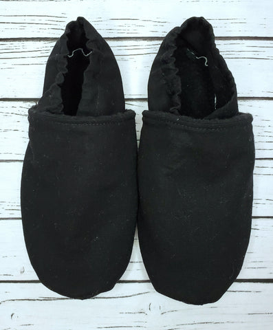 Black - Size 12 Toddler Slippers