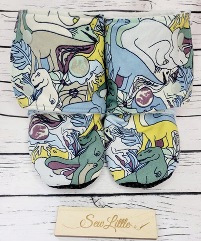 Dino Jungle - Size 9 Toddler Booties