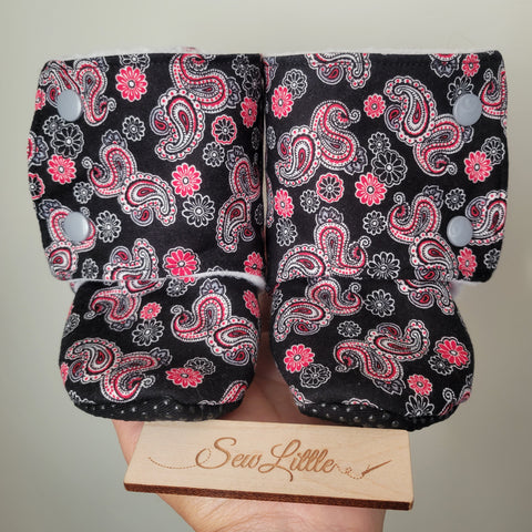 Paisley - Size 8 toddler, 18 to 24 month booties