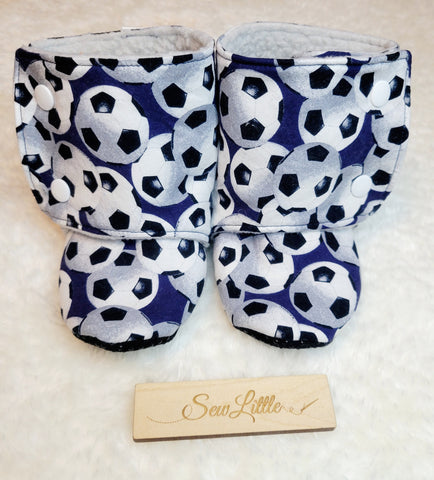 Soccer - Size 8 toddler, 18 to 24 month booties